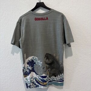 Godzilla Gray Printed Tshirt Toho Japan Size Xxl Cotton